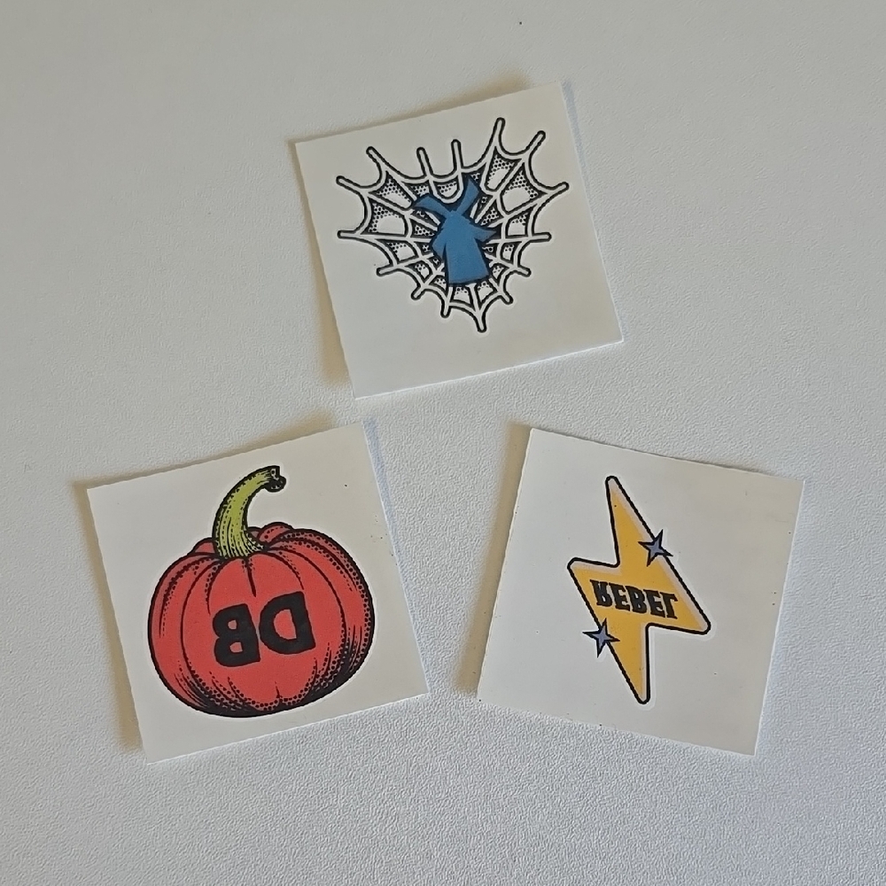 3 Dutch Bros Temporary Tattoos